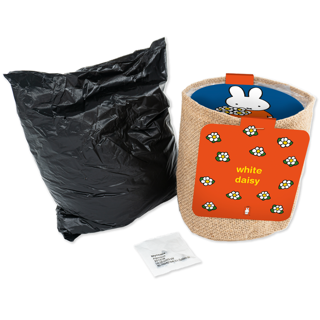 Nijntje Jutezak Witte Margrietjes 1.4 x 1.2 cm