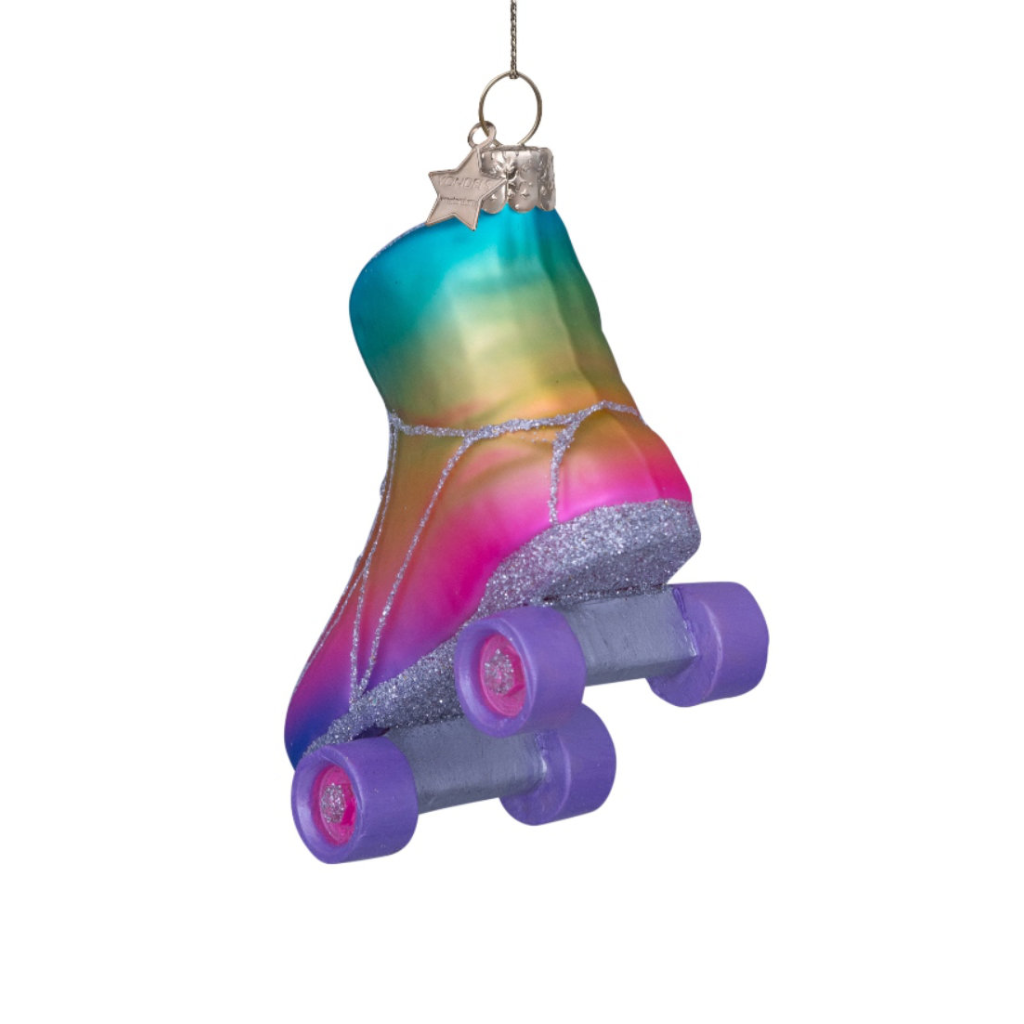 Vondels Kersthanger Rollerskate regenboog