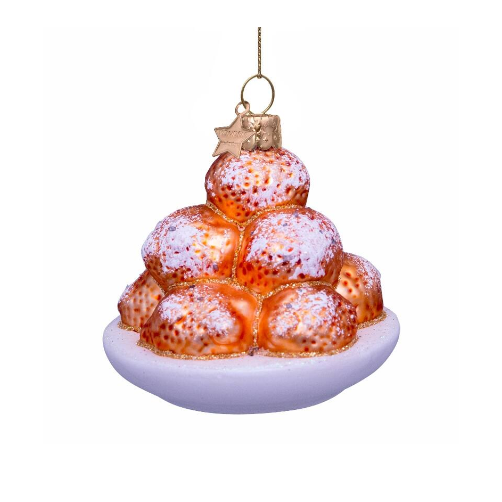 Vondels Kersthanger oliebollen 7 cm