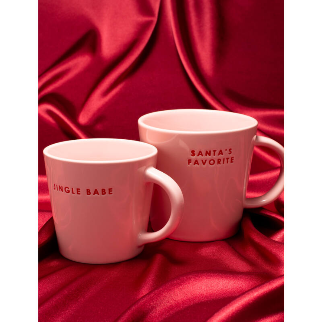 Vondels Ceramic Tea Cup Santa's Favorite pink 350ml