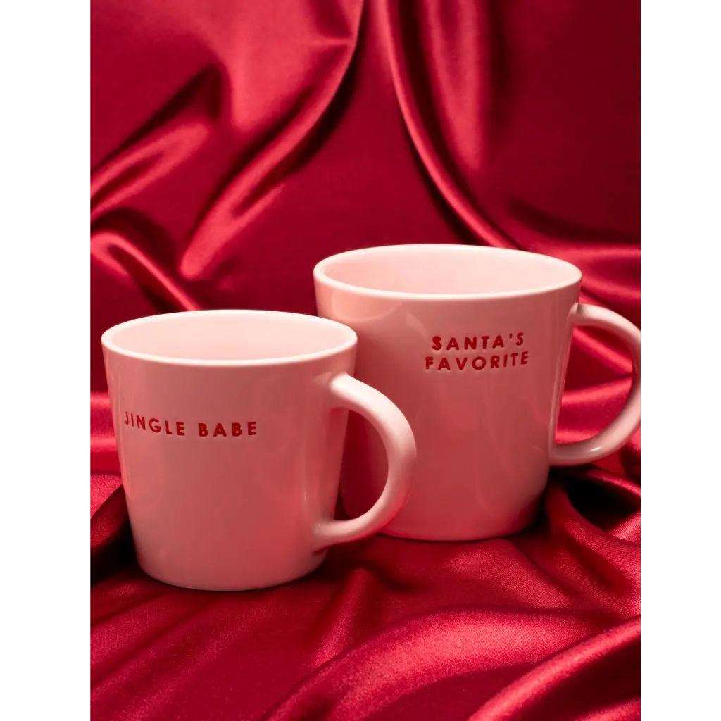Vondels Ceramic Cappuccino Cup Jingle Babe pink 250ml