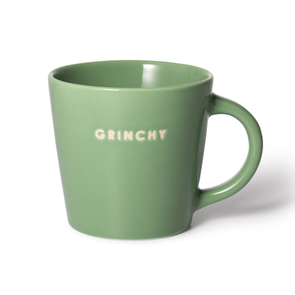 Vondels Ceramic Cappuccino Cup Grinchy green 250ml