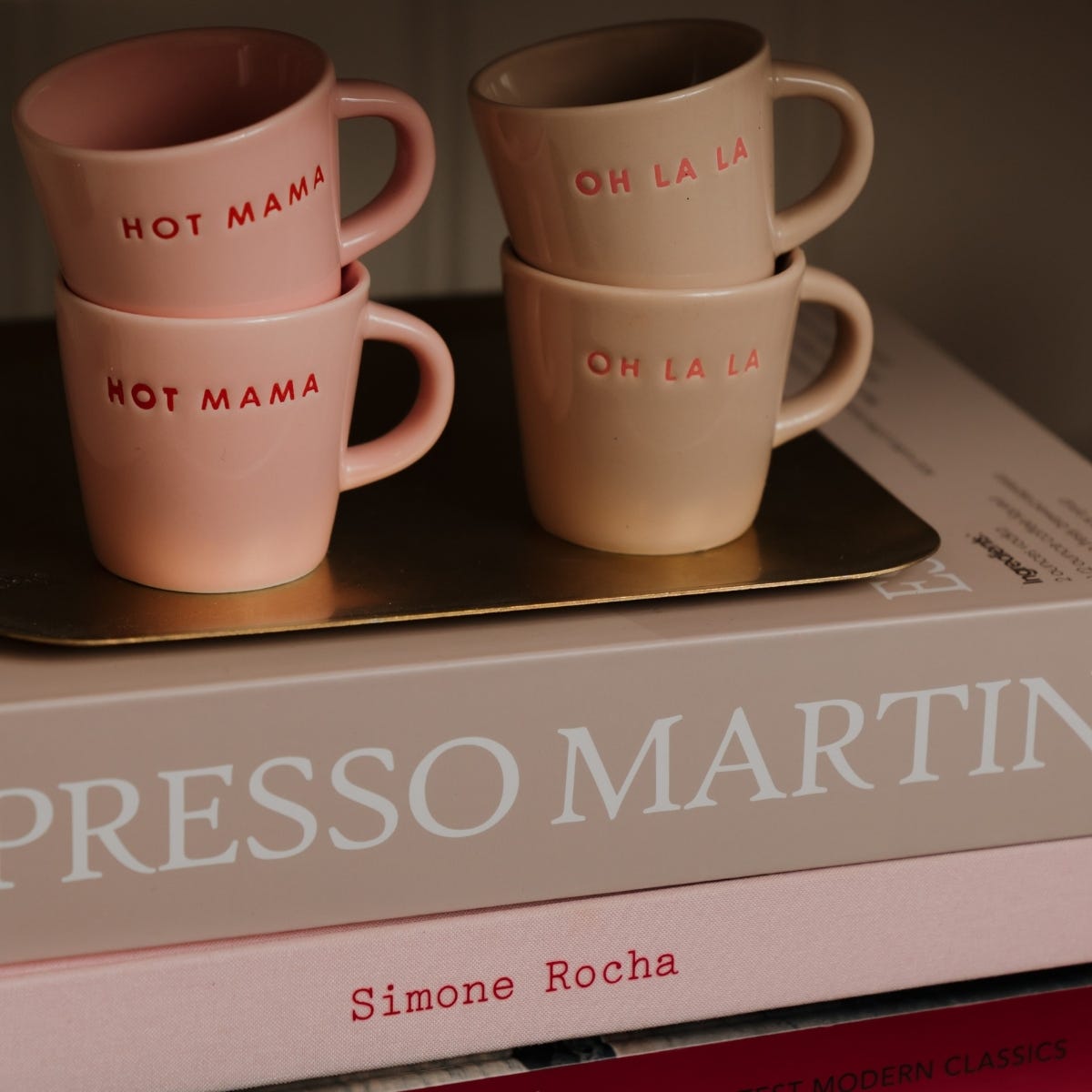 Vondels Espressokopje Hot Mama Roze 7.6 x 6.3 x 5.7 cm