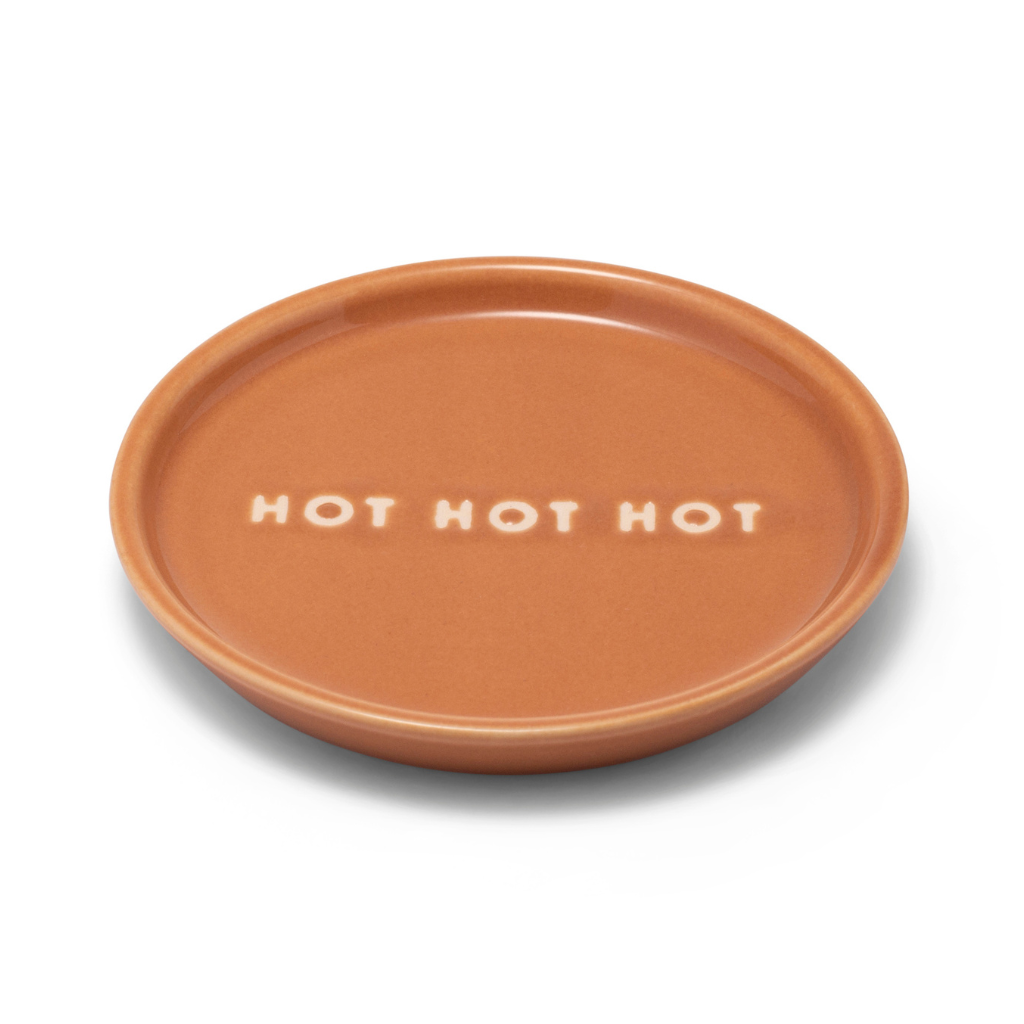 Vondels Ceramic Petit Four Plate Hot Hot Hot terracotta Ø8.5cm