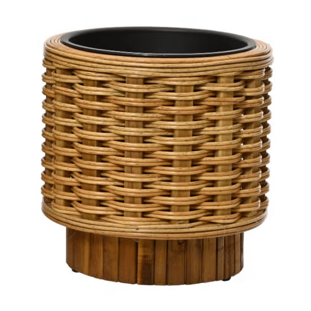 De Bosrand Bloempot Wicker 30 x 31 cm