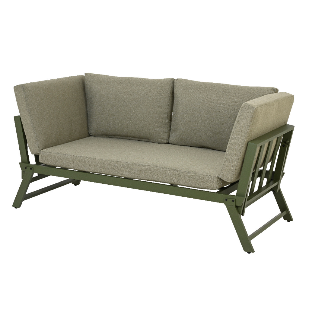 Outdoor Living Loungebed Malmö Groen 74 x 208 x 72 cm