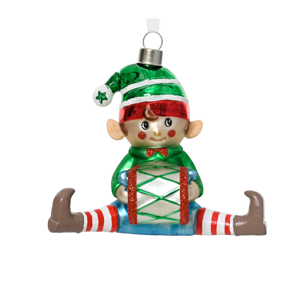 Decoris kersthanger Elf glas 11.5 cm