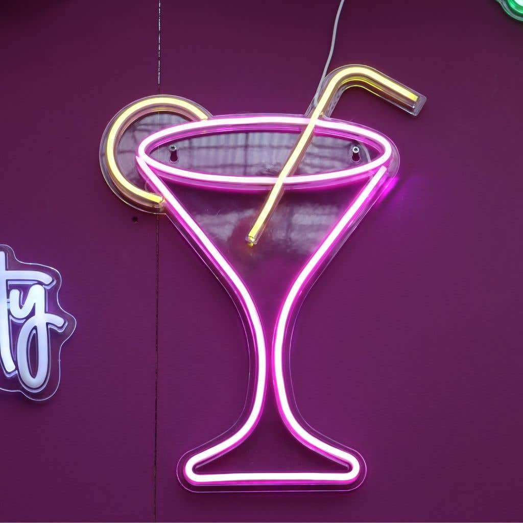 Lumineo LED Neon Wandlamp Multi 32 x 43 x 1,6 cm