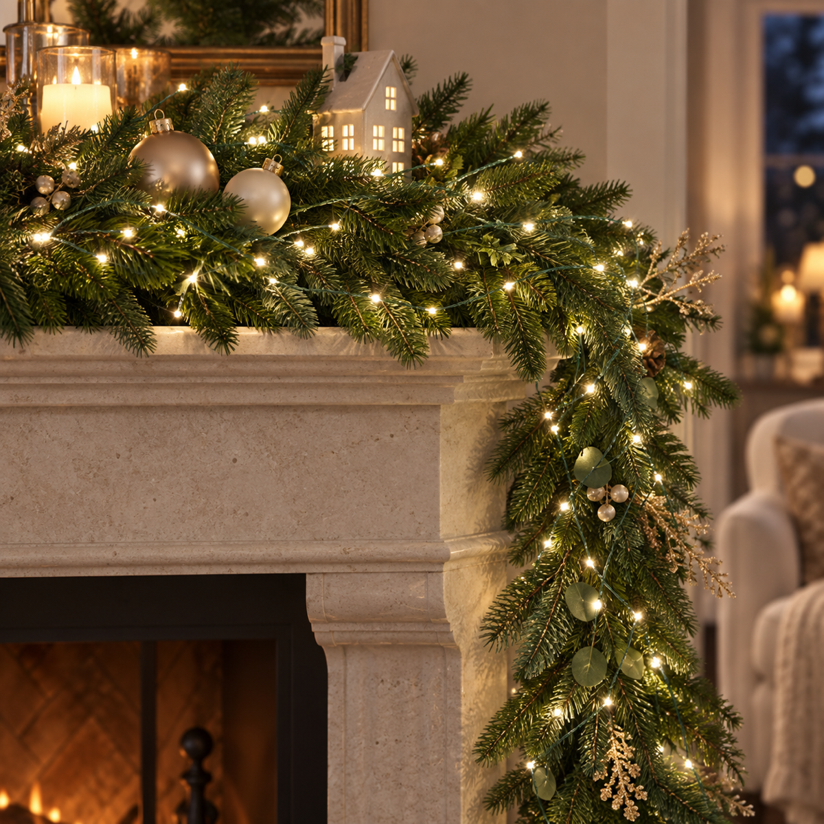 Decoris Draadverlichting Guirlande Flash Warm Wit 240 Lampjes 3 m