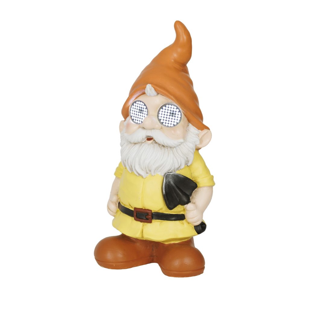 Lumineo Solar Tuinkabouter Koel Wit LED 15.5 x 17.5 x 36.5 cm