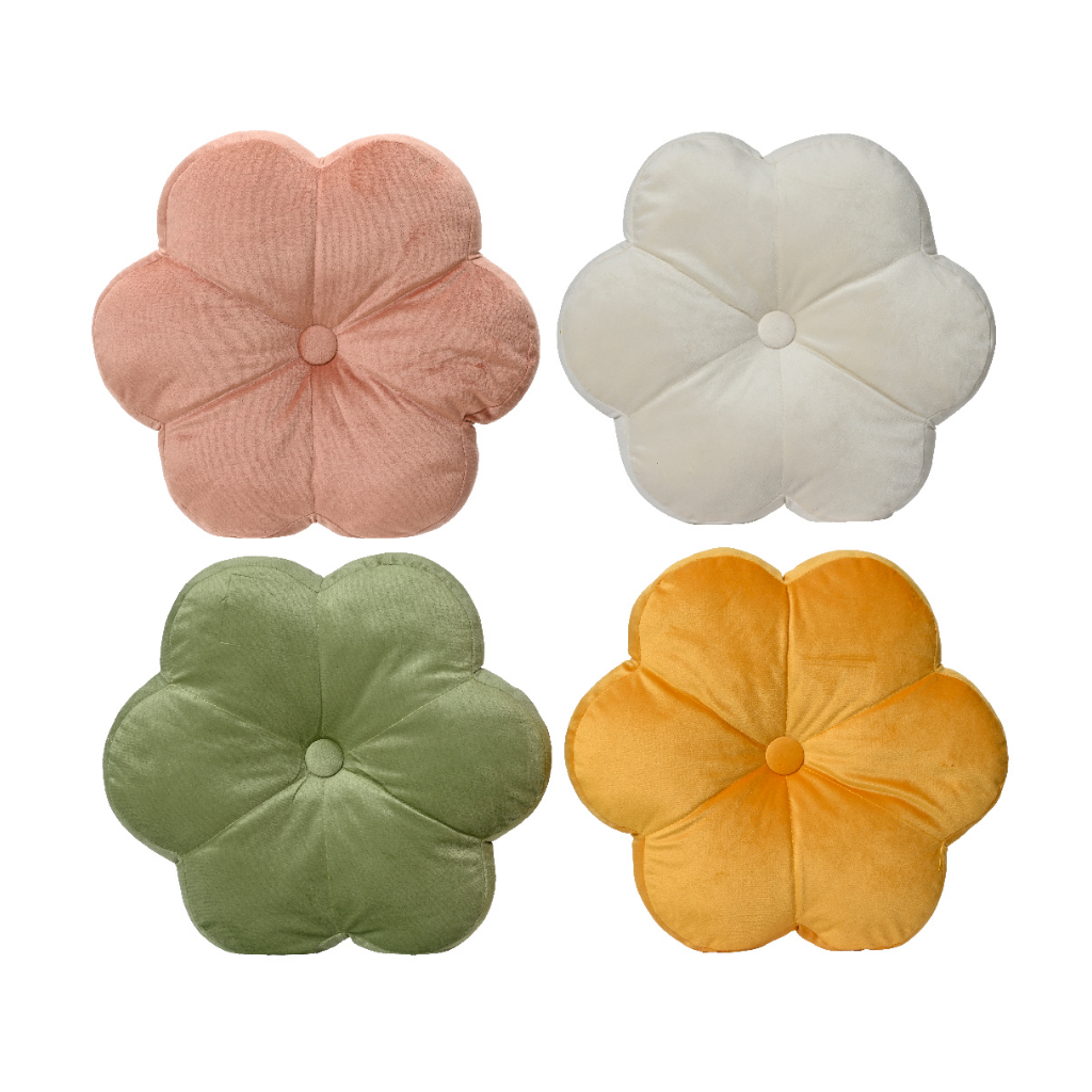 Decoris Sierkussen Buiten Bloem 38 x 38 x 4 cm