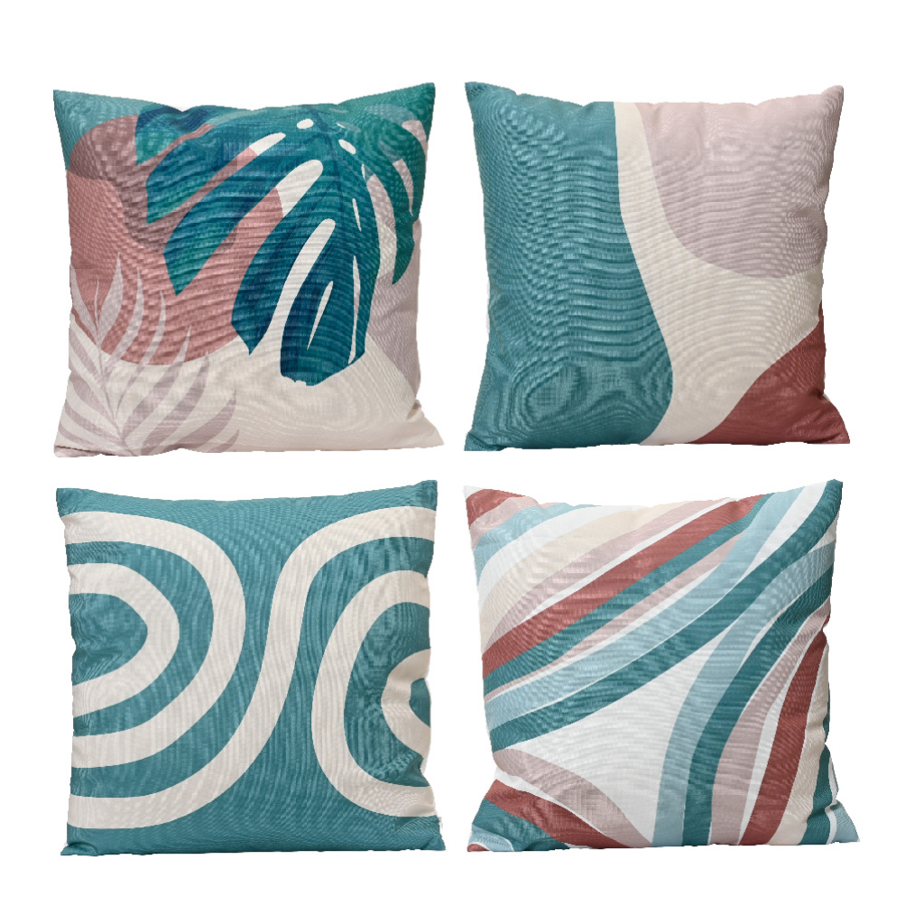 Decoris Sierkussen Buiten Groen 45 x 45 x 4 cm