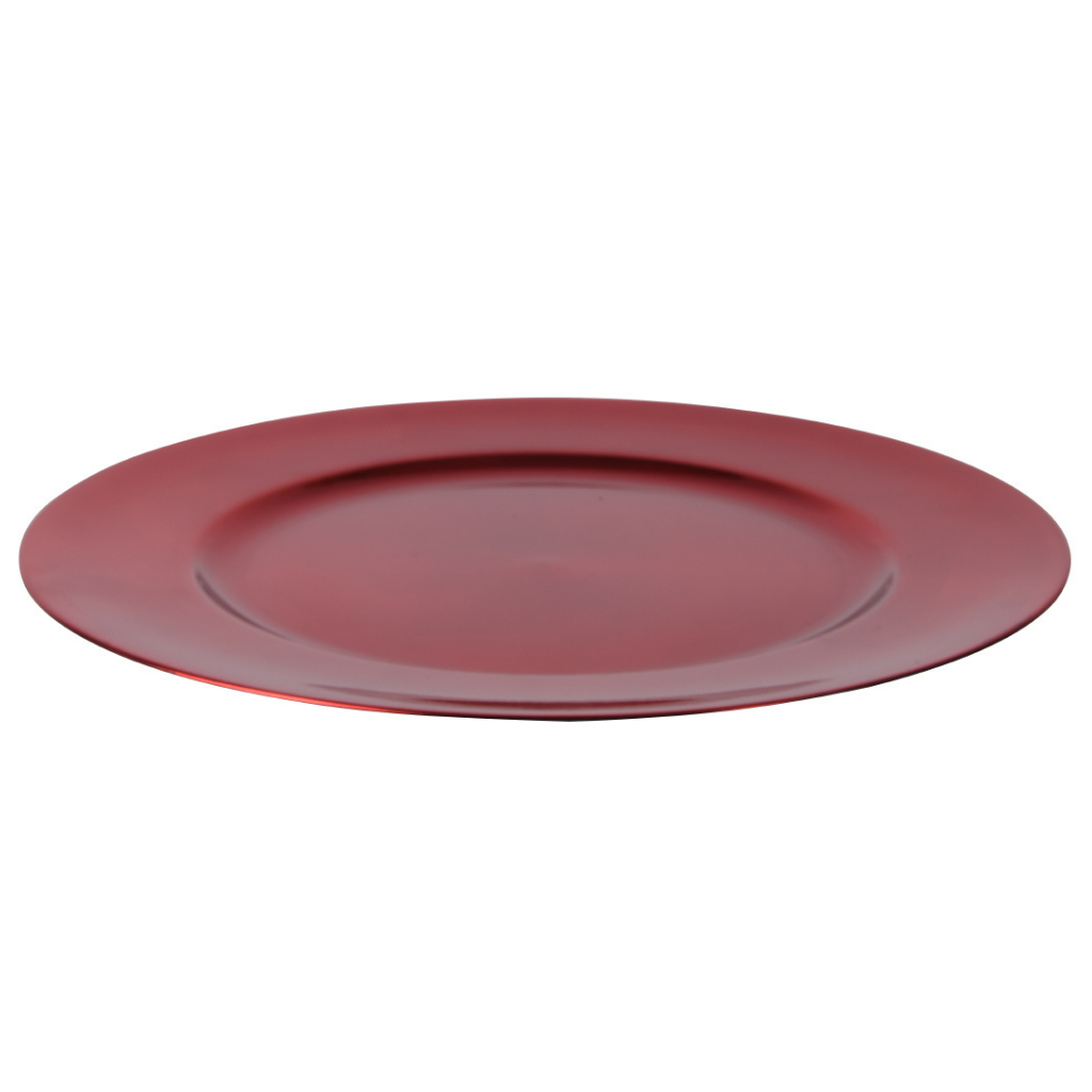 Decobord kerst rood 33 cm