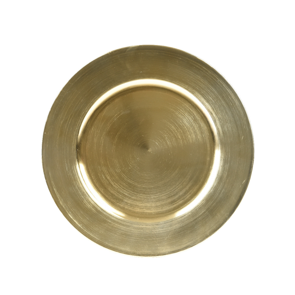 Kitchen Goods Bord kunststof goud 33 cm