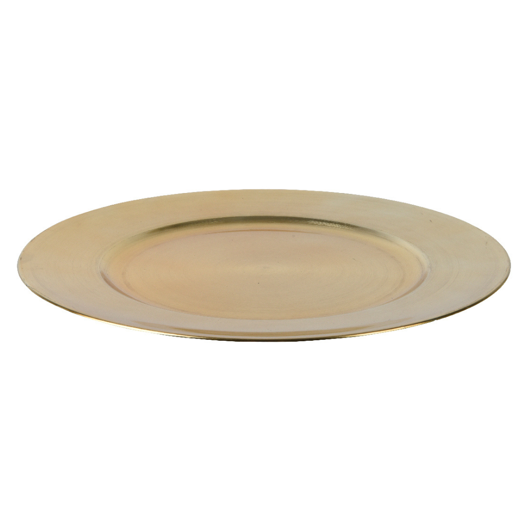 Kitchen Goods Bord kunststof goud 33 cm