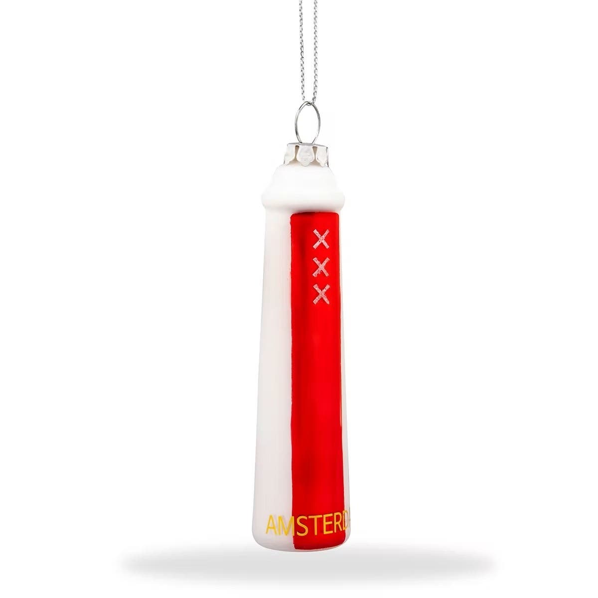 De Ballen Uit Kerstornament Amsterdammertje Rood/Wit