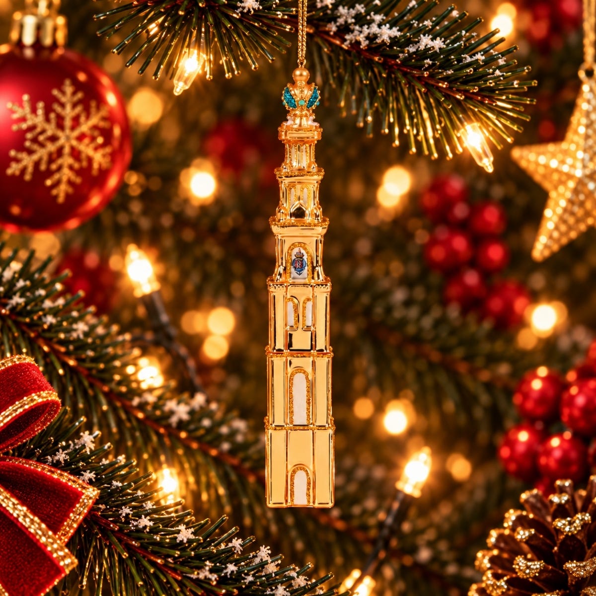De Ballen Uit Kerstornament Westertoren Goud