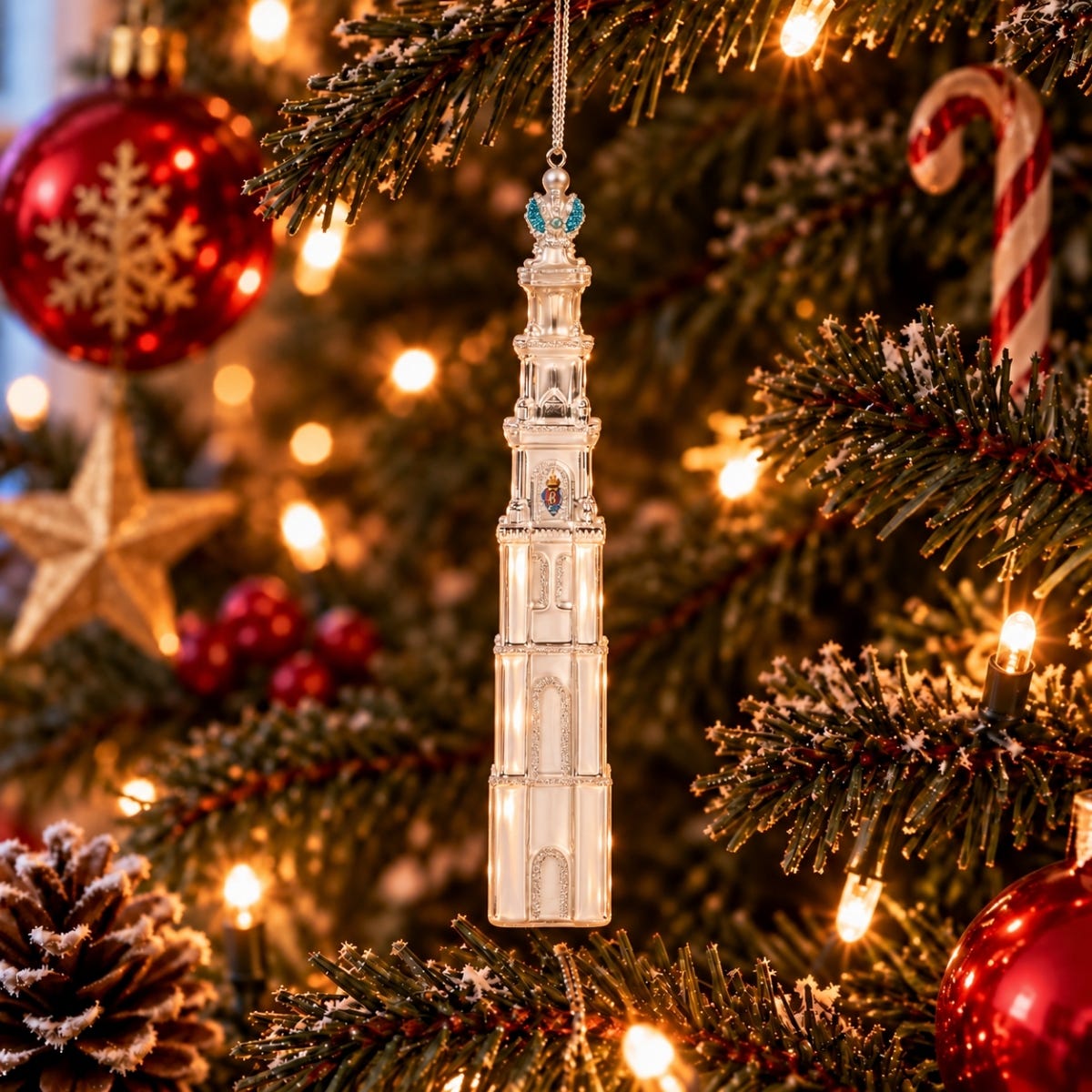 De Ballen Uit Kerstornament Westertoren Zilver