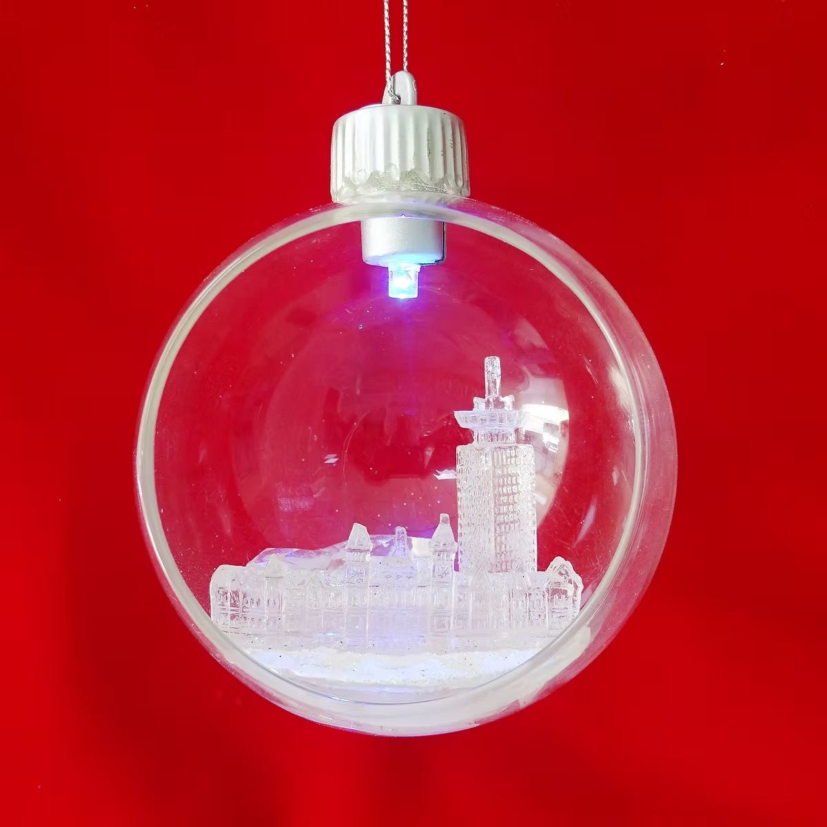 De Ballen Uit Kerstornament Amsterdam Open Bal Led Wit