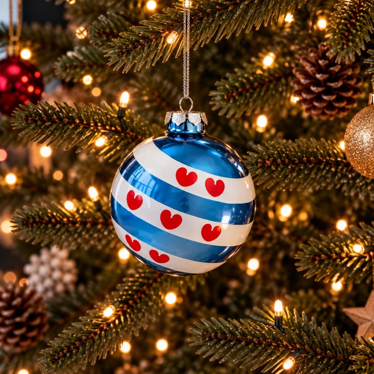 De Ballen Uit Kerstornament De Friese Blauw