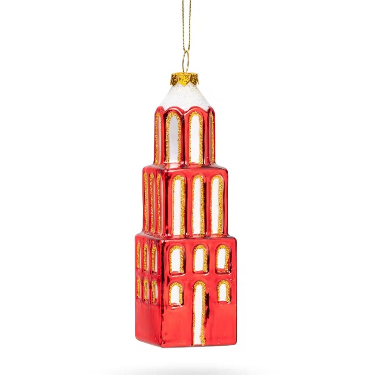 De Ballen Uit Kerstornament Domtoren Rood