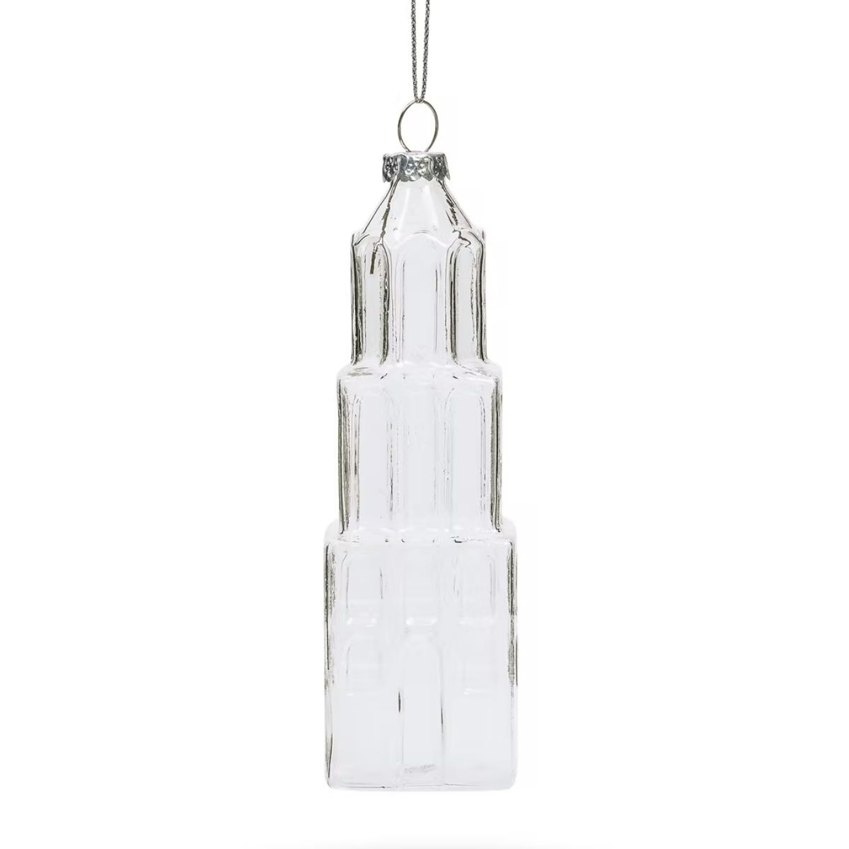 De Ballen Uit Kerstornament Domtoren Glas Wit