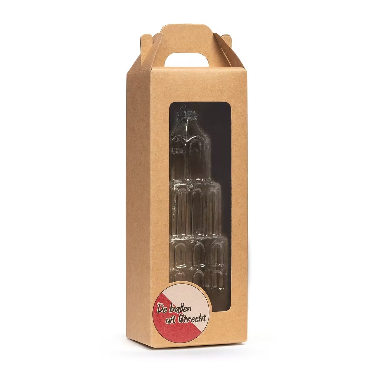 De Ballen Uit Kerstornament Domtoren Glas Wit