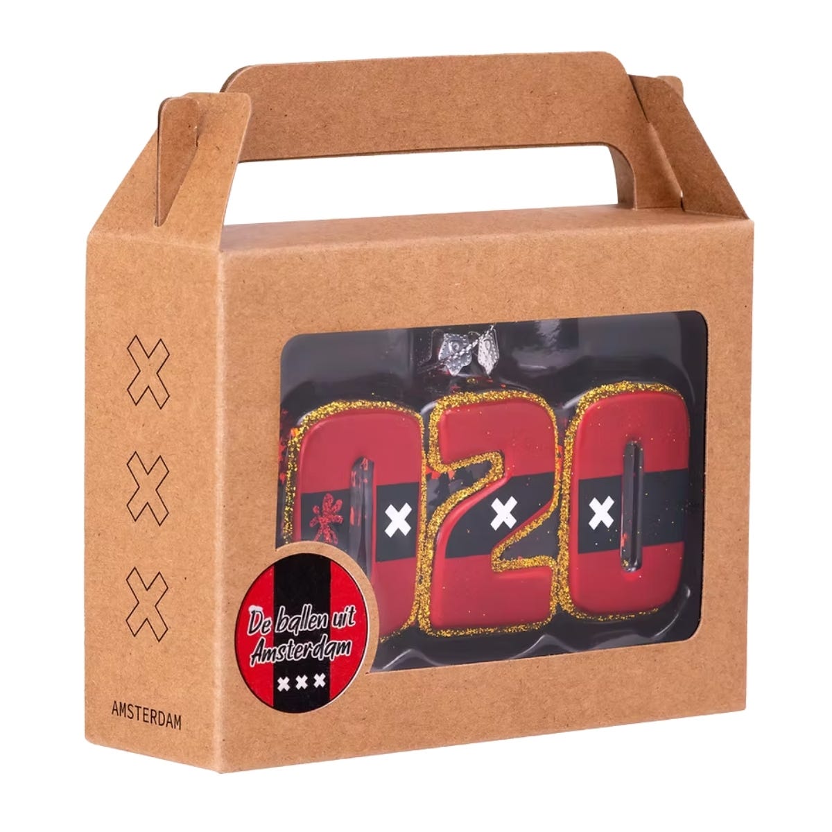 De Ballen Uit Kerstornament 020 Amsterdam Rood