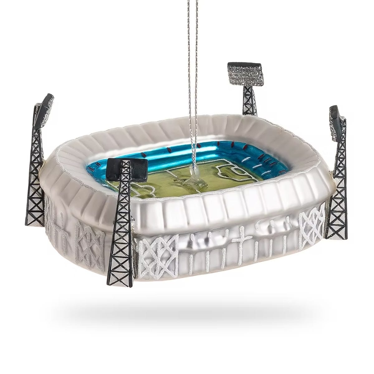 De Ballen Uit Kerstornament De Kuip Realistisch Zilver