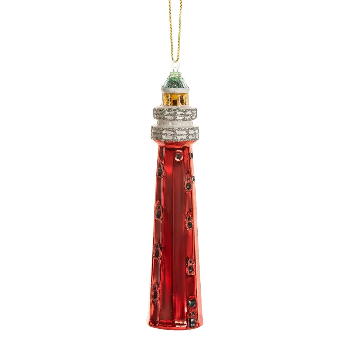 De Ballen Uit Kerstornament Scheveningen Vuurtoren Rood