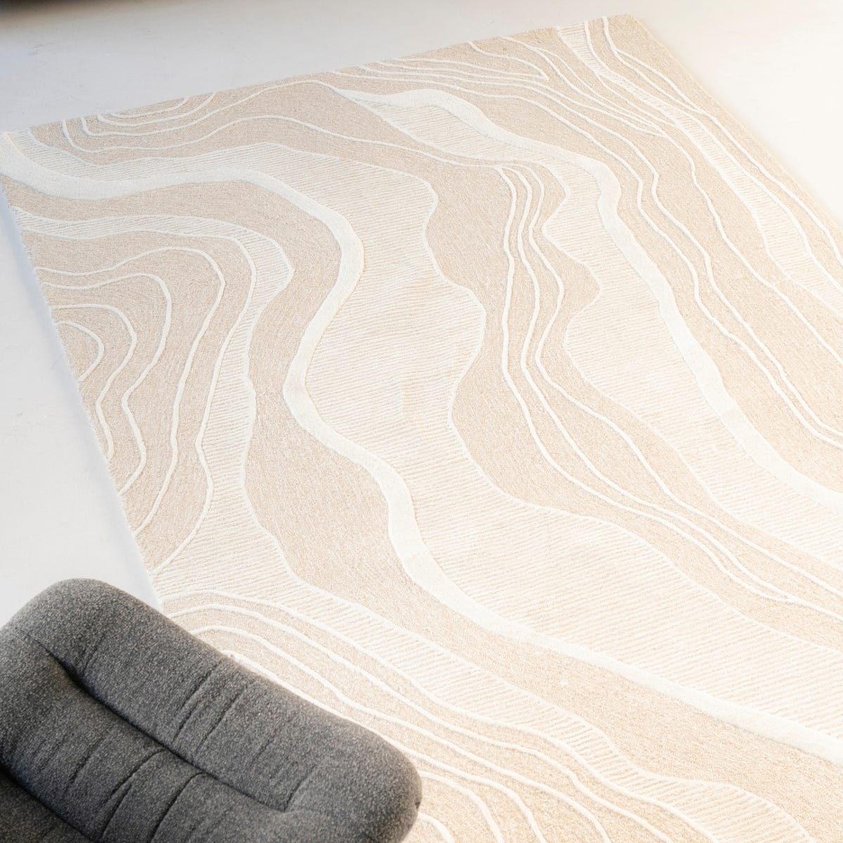 By-Boo Vloerkleed Soil Beige 160 x 230 cm