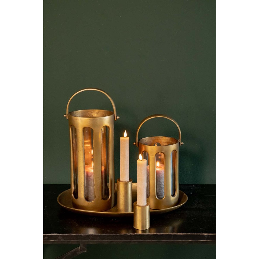 Home Society LED dinerkaars XL Greige 2 stuks 20.5 cm
