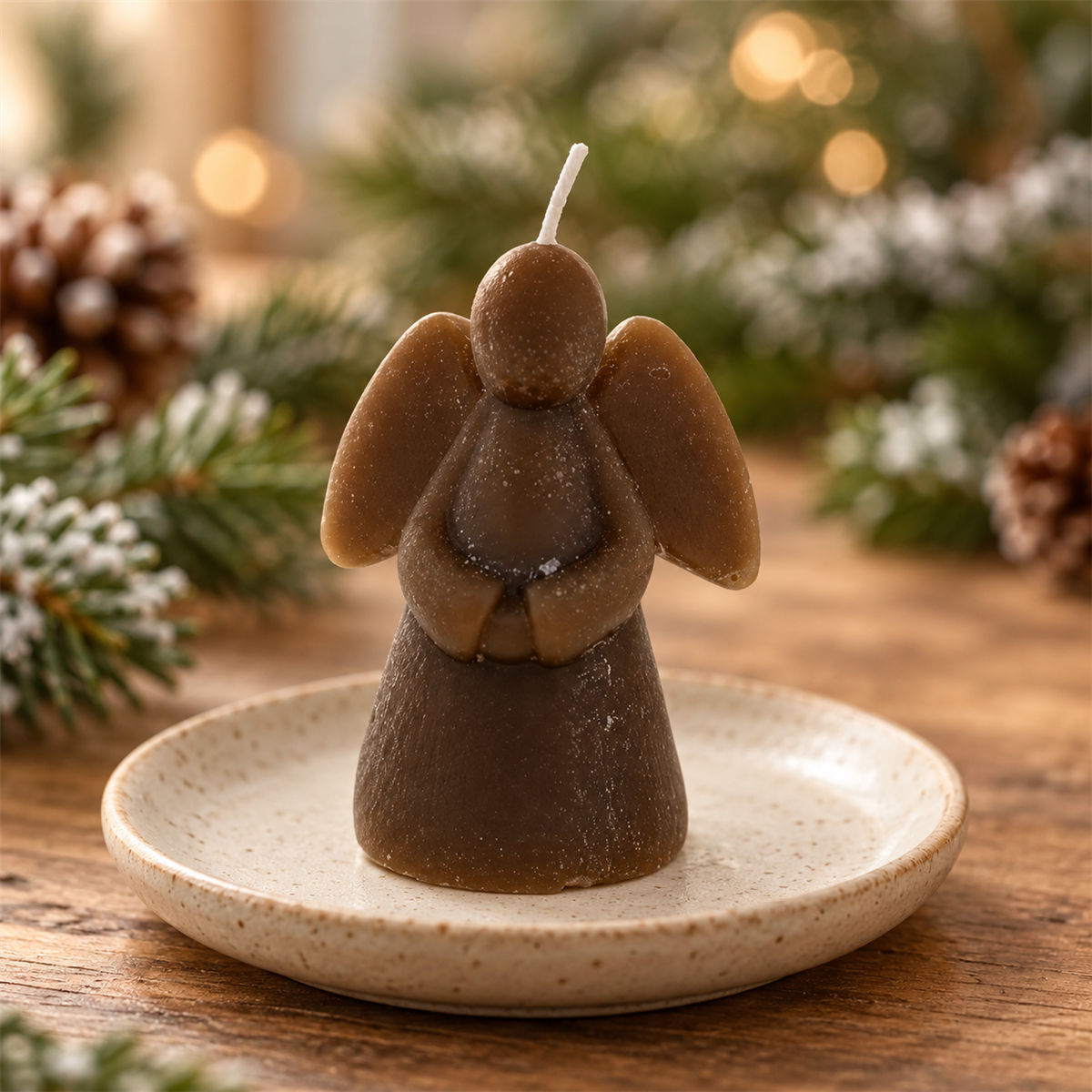 Home Society Kerstkaars Engelkaars L Bruin 7.1 x 6.5 x 7 cm