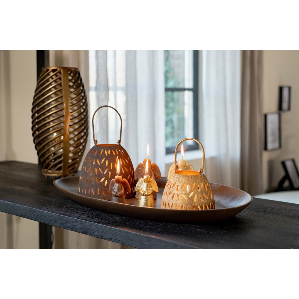 Home Society Deco Candle Cherub S bruin