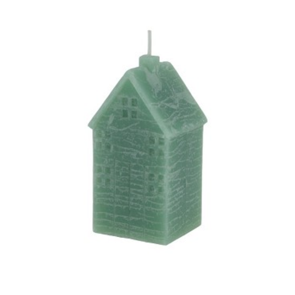 Home Society kaars huis celadon 8.5 cm