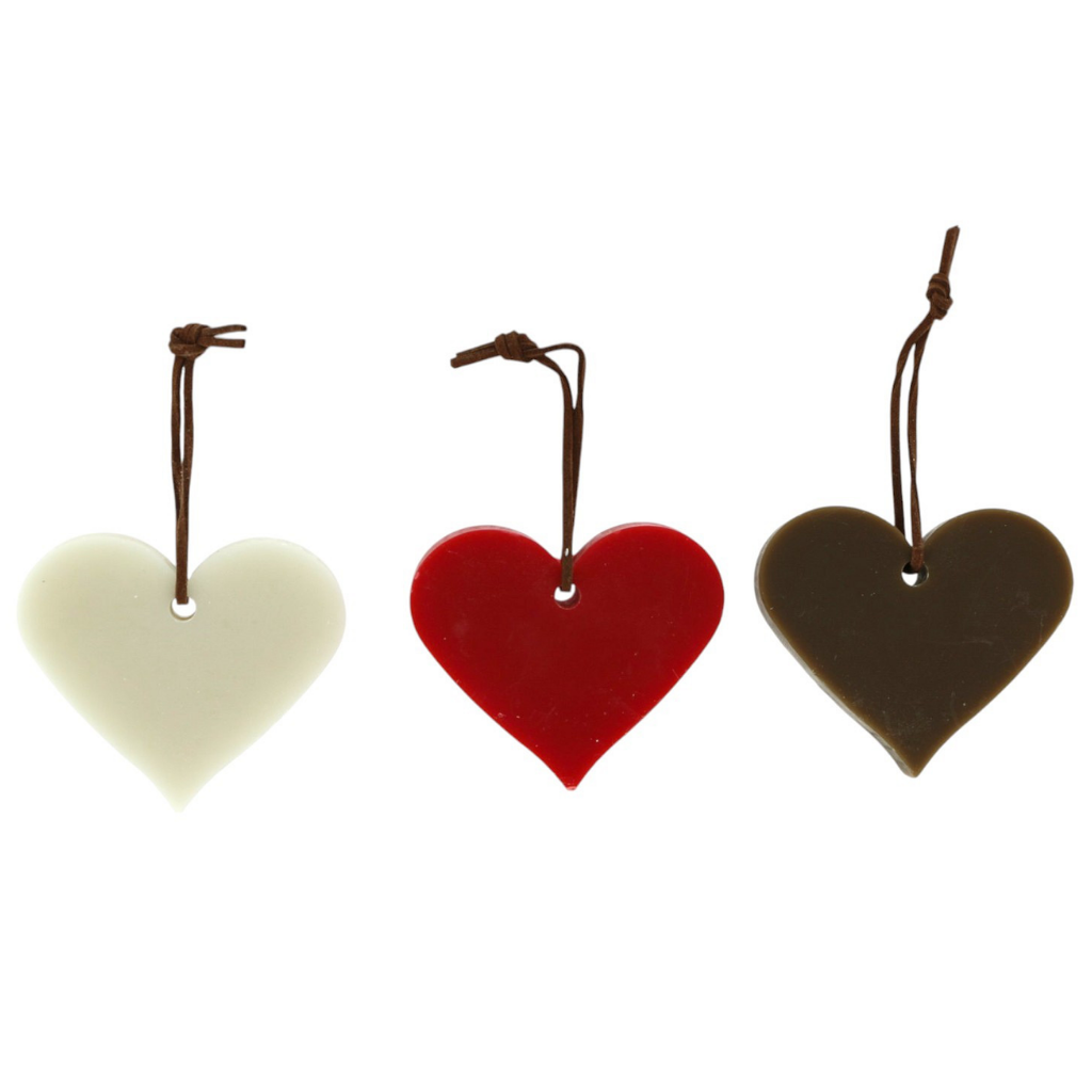 Home Society kaars ornament wax heart