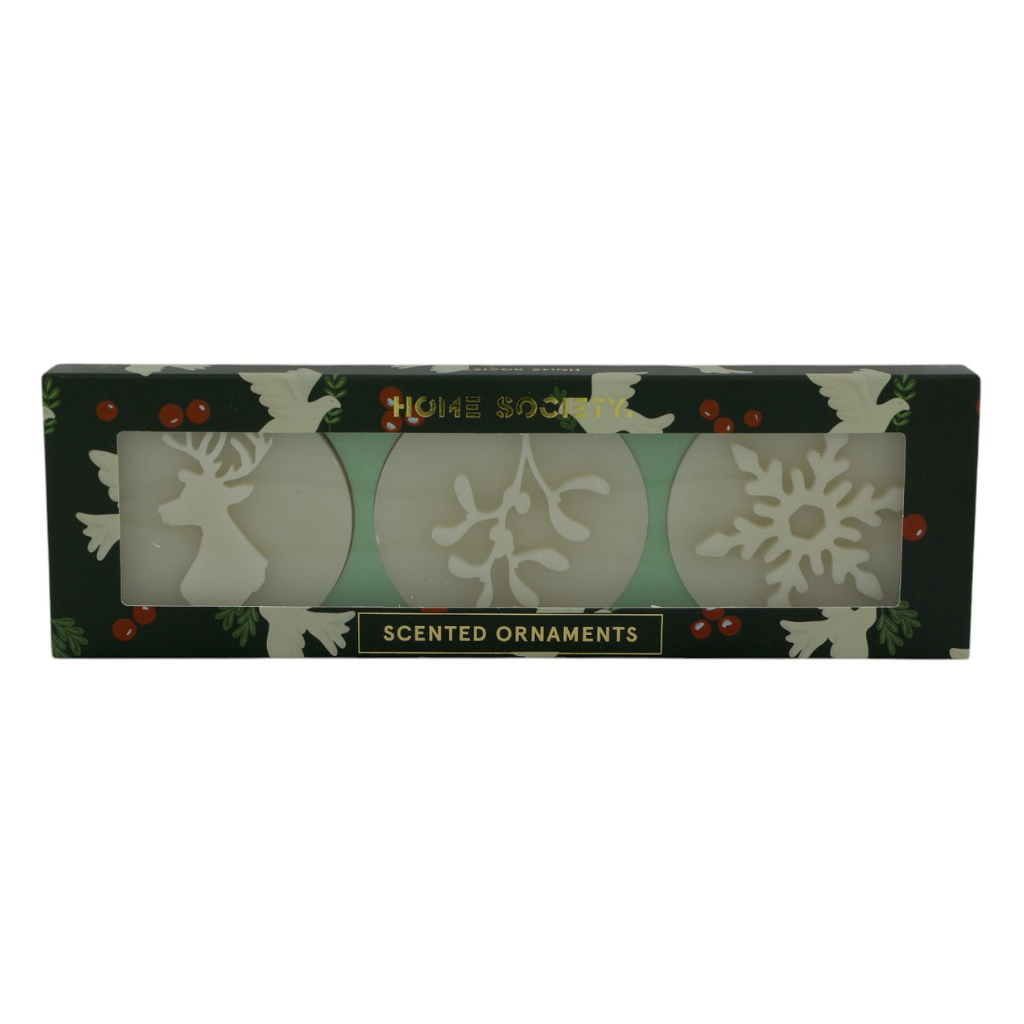 Home Society kaars ornament wax winter taupe