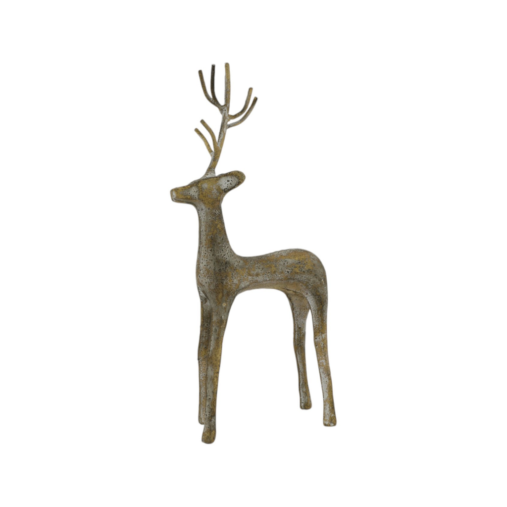 Home Society Deco Deer Hana Christmas goud 29 x 7.5 x 15 cm