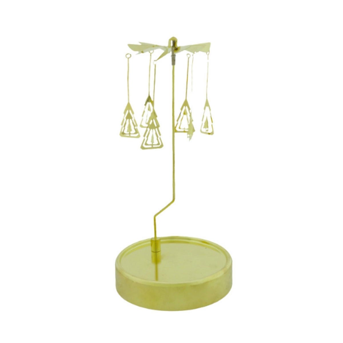 Home Society Kaarsenhouder Rotary Tree Goud 10.1 x 10.1 x 23.5 cm