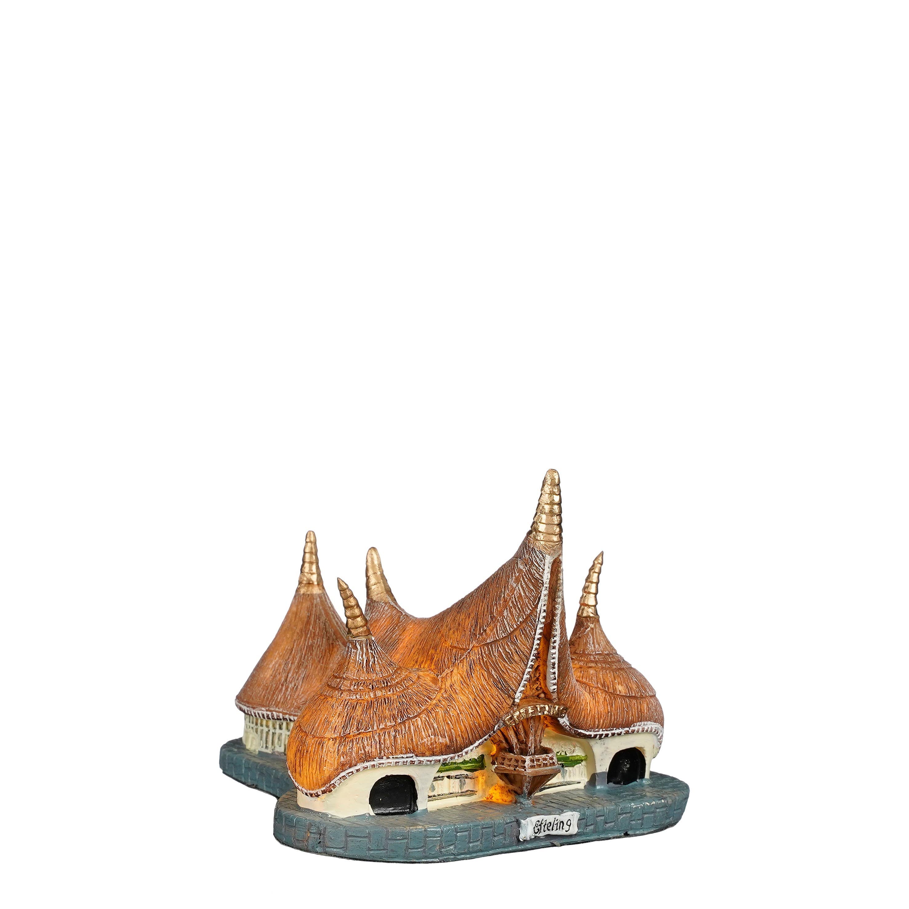 Luville Kerstdorphuisje Efteling Entrée met Verlichting 10.5 x 12 x 9 cm