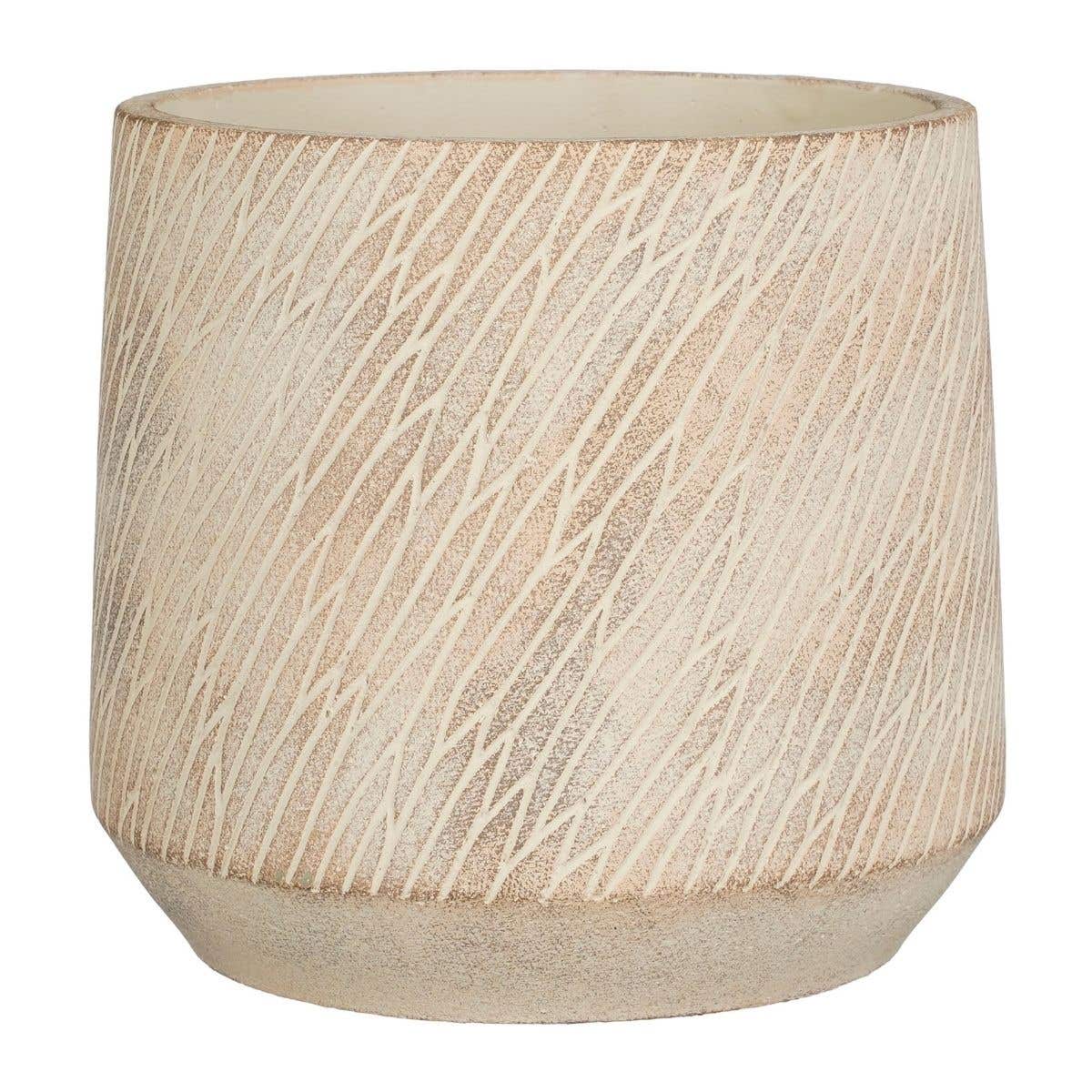 Mica Decorations Pot Camino Rond Taupe 19 x 21 cm