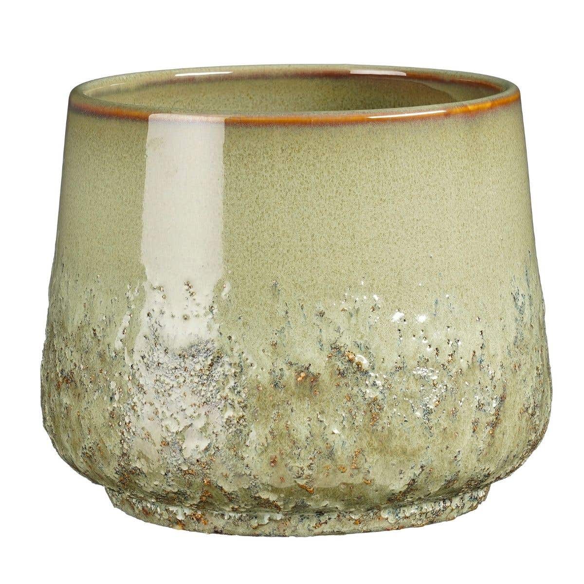 Mica Decorations Pot Mylo Rond Groen 16 x 19 cm