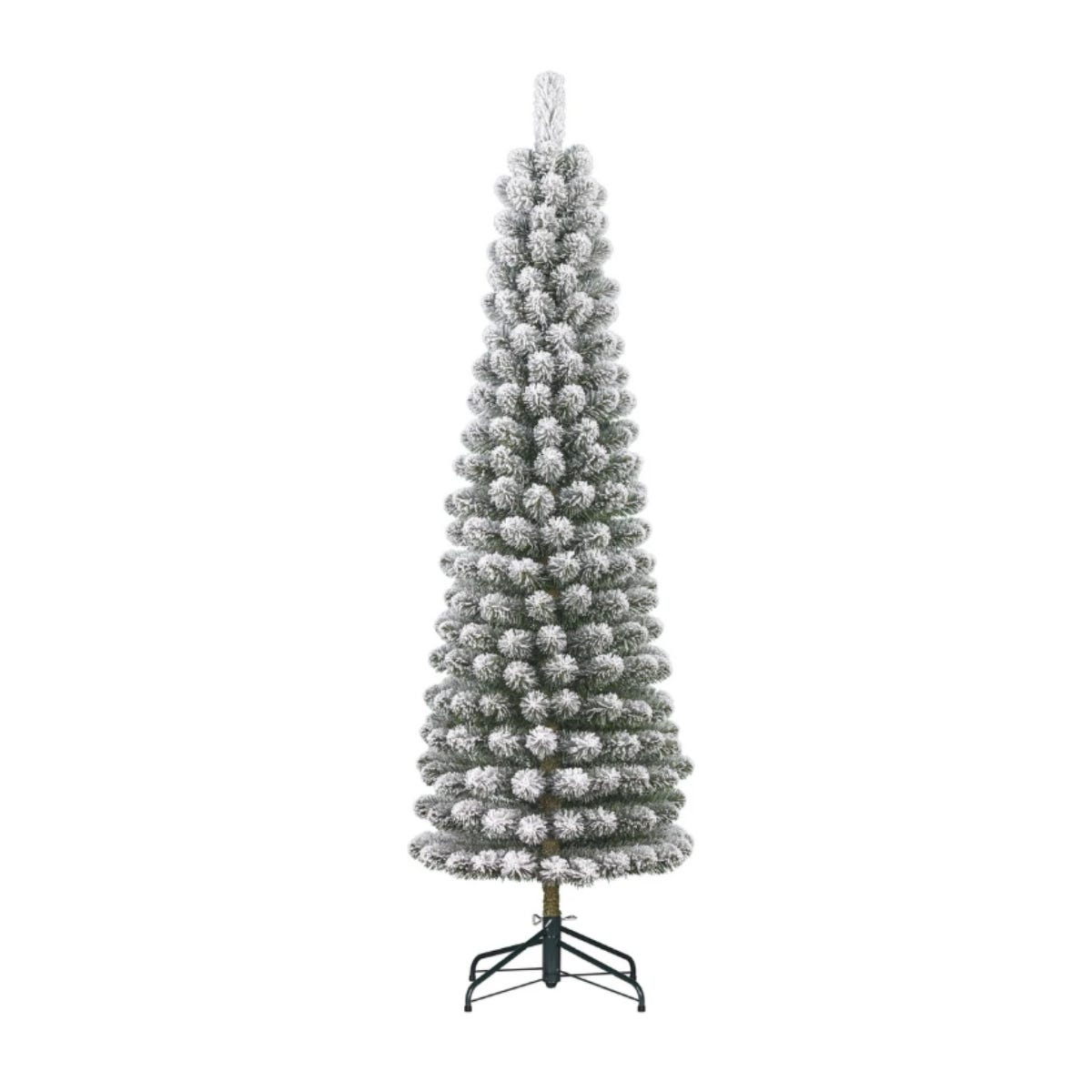 Black Box Trees Kunstkerstboom Charlton Wit met Sneeuw 185 x 53 cm