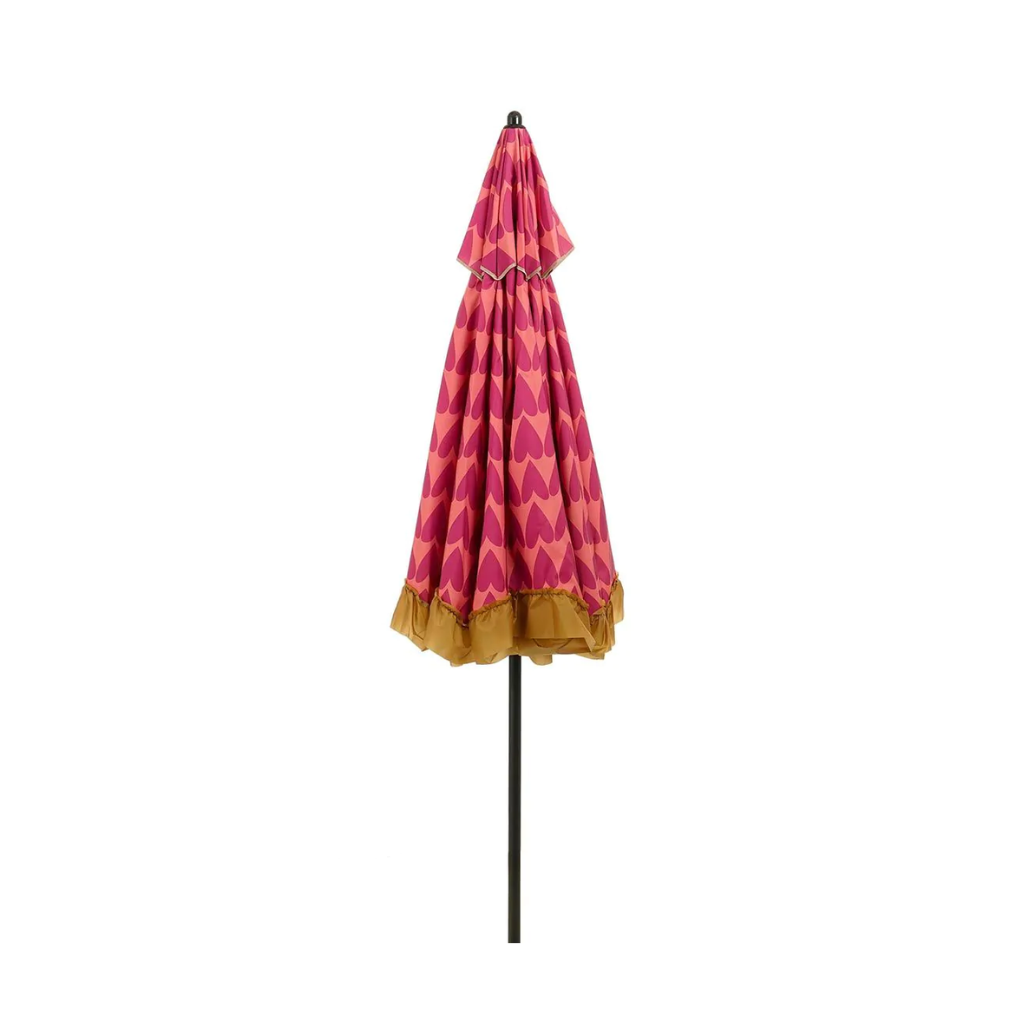 Mica Decorations Parasol Hartjes Roze 238 x 220 cm