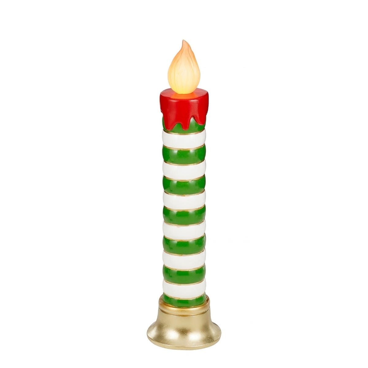 Mica Decorations LED Kaars Groen 25 x 25 x 97 cm