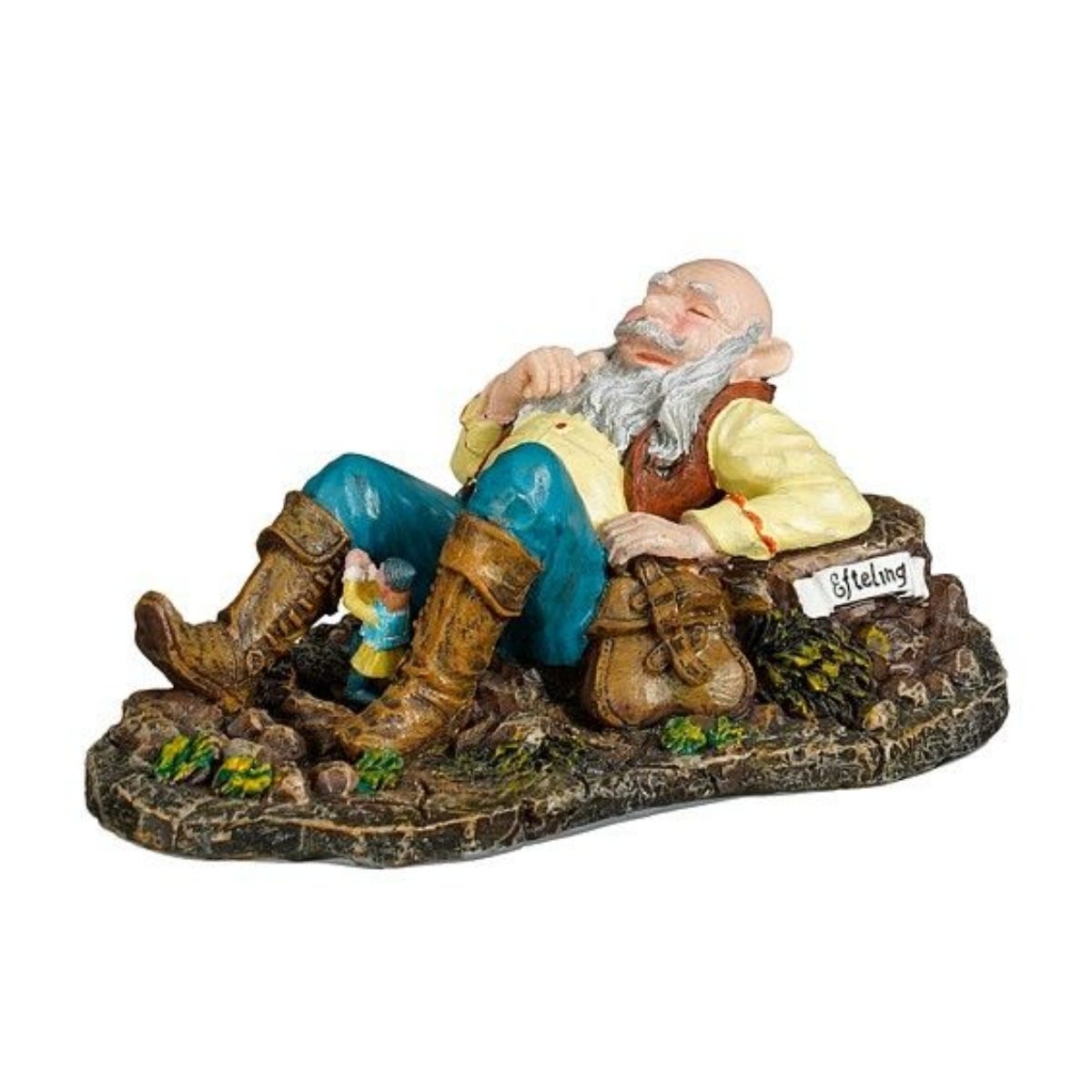 Luville Kerstdorpminiatuur Klein Duimpje en de Reus 13 x 6 x 5 cm