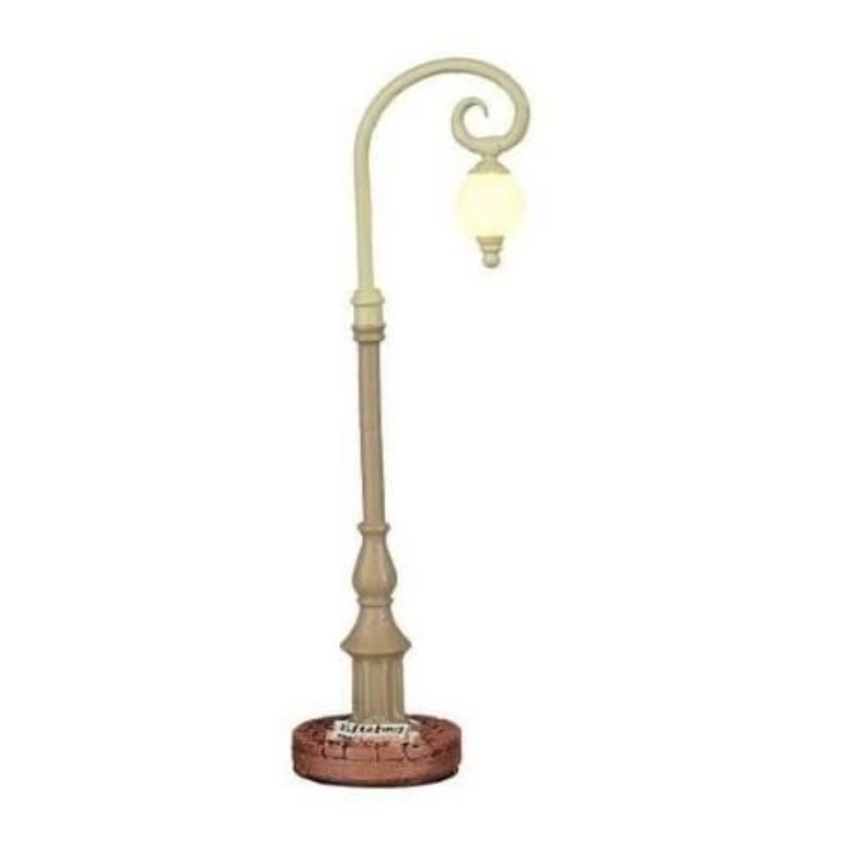 Luville Kerstdorpminiatuur Lantaarn Reizenrijk met Verlichting 3 x 3 x 12 cm