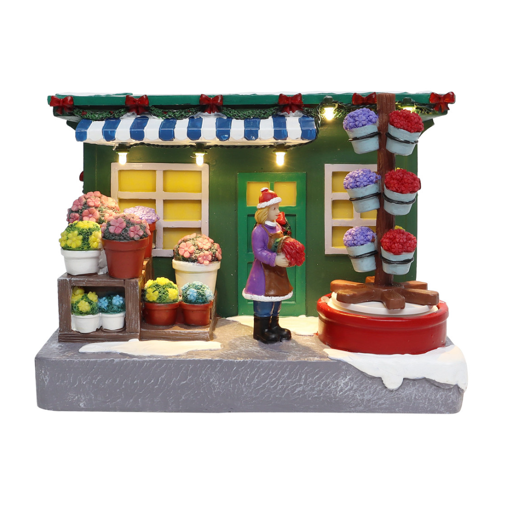 Santaville Flower Kiosk LED verlichting en animatie