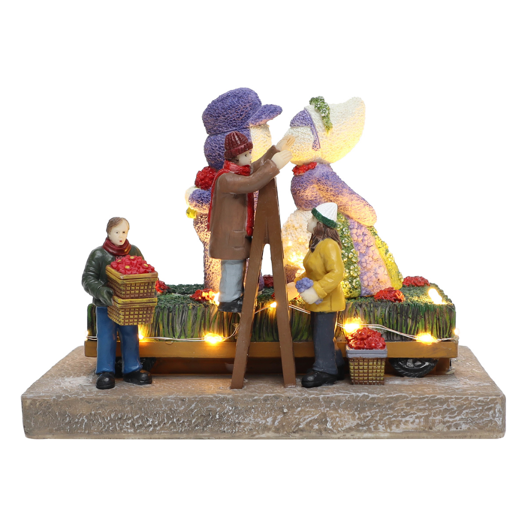 Santaville Flower Parade Kissing Couple LED verlichting en animatie