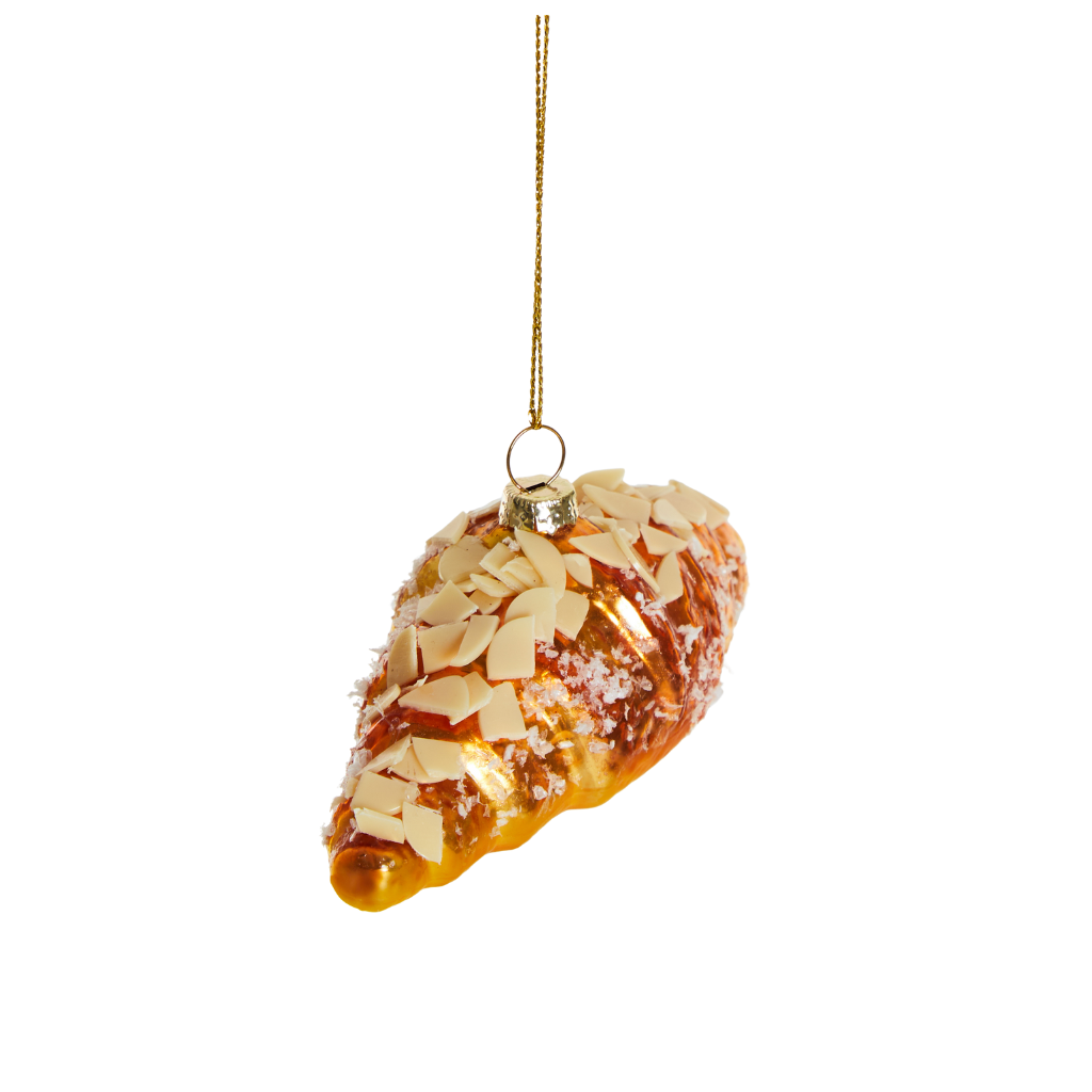 Amandelcroissant kerstornament Yup in de boom